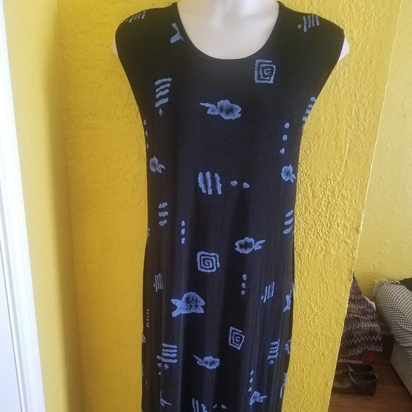 espressa Dresses & Skirts - Long Travel Knit Tropical Fish Dress Cover Up 2X